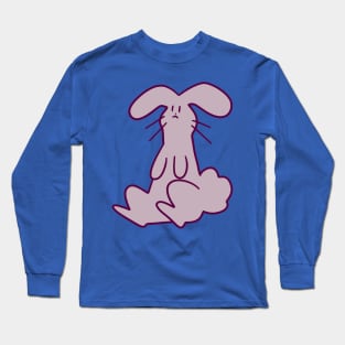 Purple Gray Bunny Long Sleeve T-Shirt